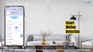 RS485 मोशन डिटेक्टर स्मार्ट फ्लश माउंट 24GHz